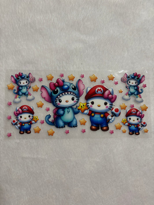 Hello Kitty Stitch & Mario