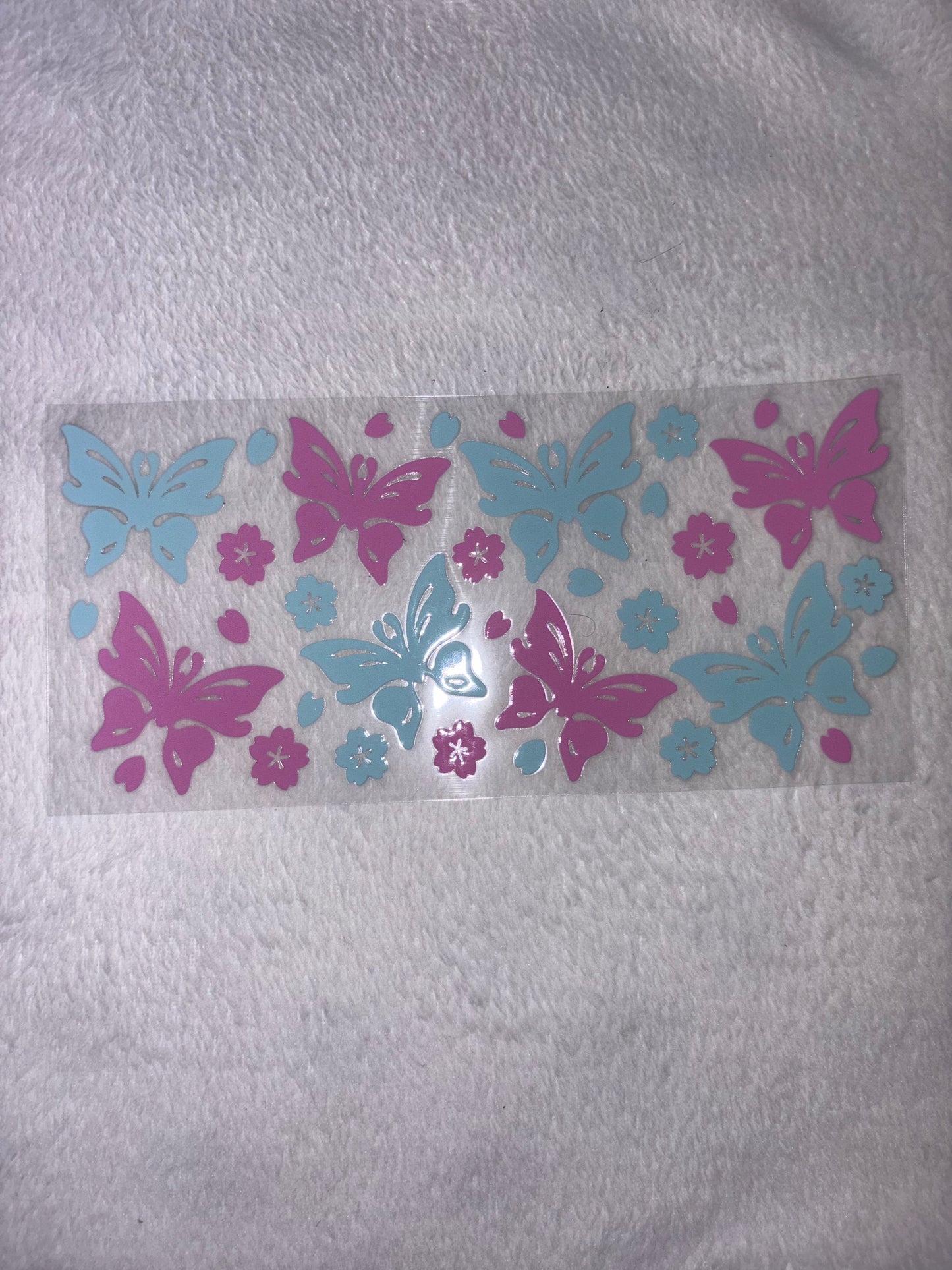 Pink/Blue Butterflies