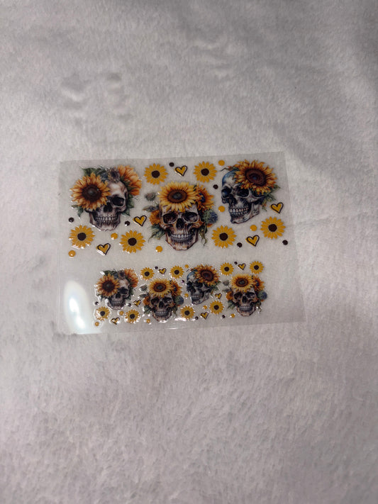 MINI- Skull Sunflowers