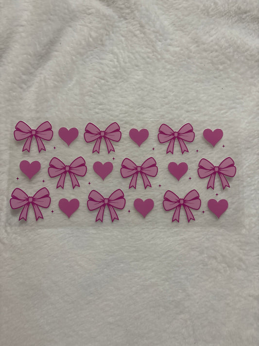 Pink Bows and Hearts