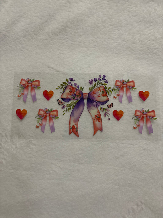 Purple and Red Bows