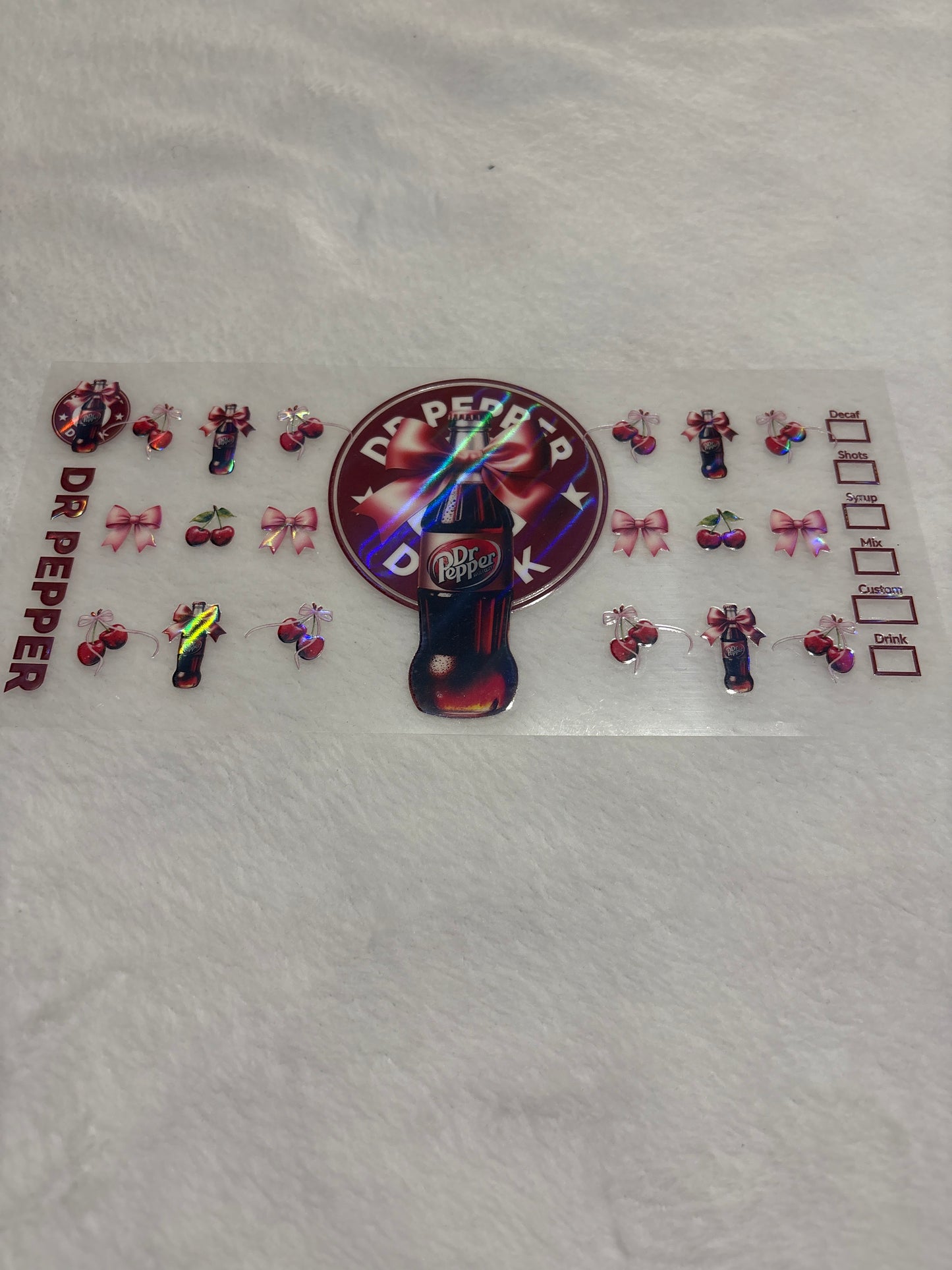 Holographic Dr Pepper