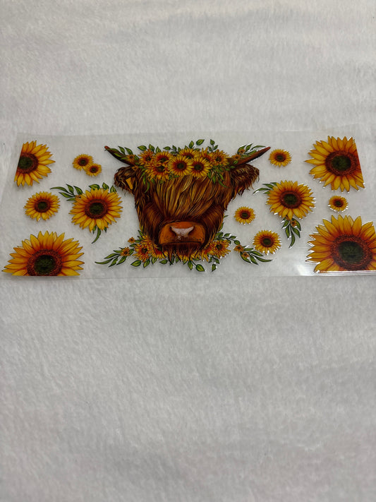 Cow w Sunflowers