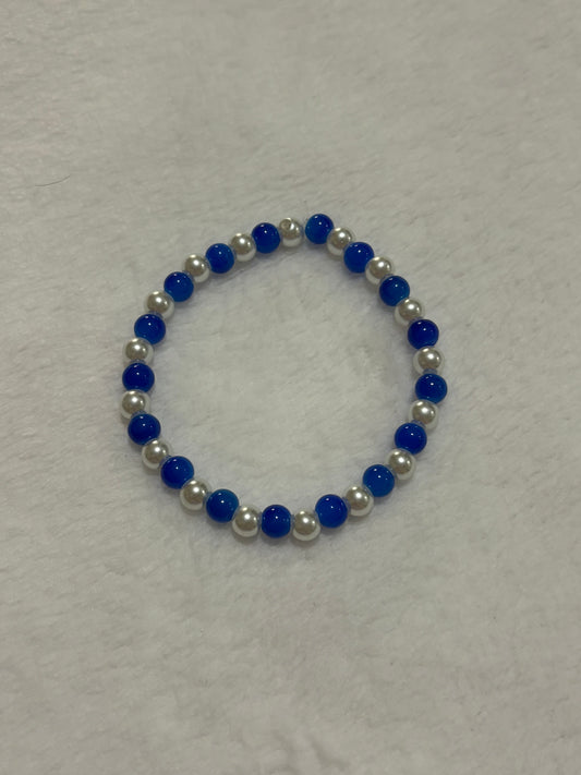 Royal Blue & Pearl